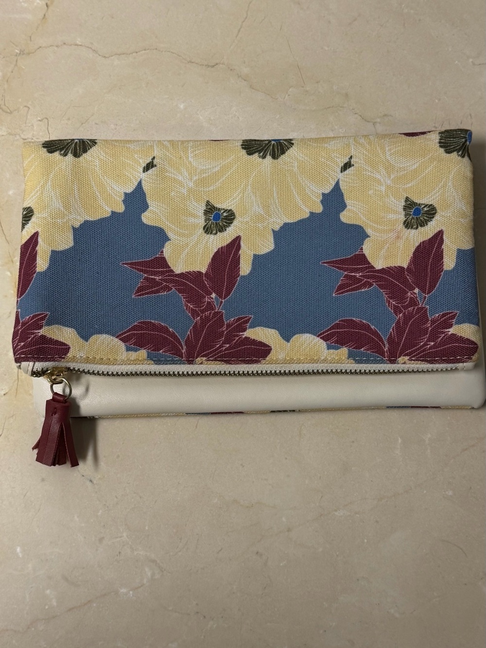 Floral Fold-Over Clutch